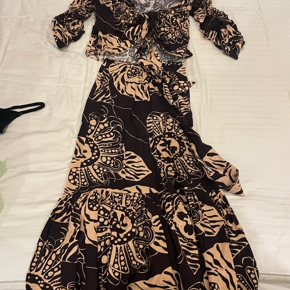 Zara Skirts Zara Matching Set Skirt And Tie Top Only Worn Once Poshmark